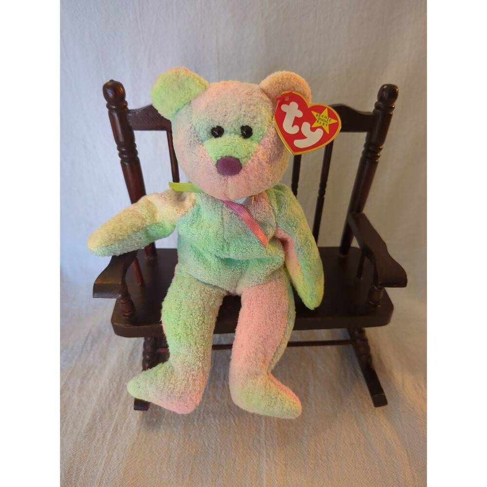Vintage Ty Beanie Babies Groovy The Bear 1999